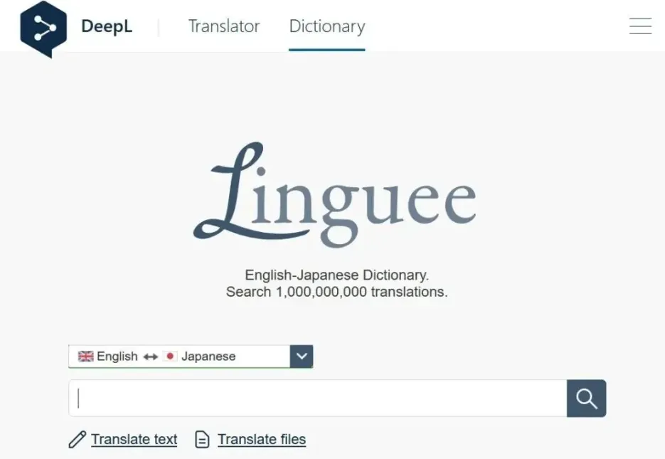 Linguee界面