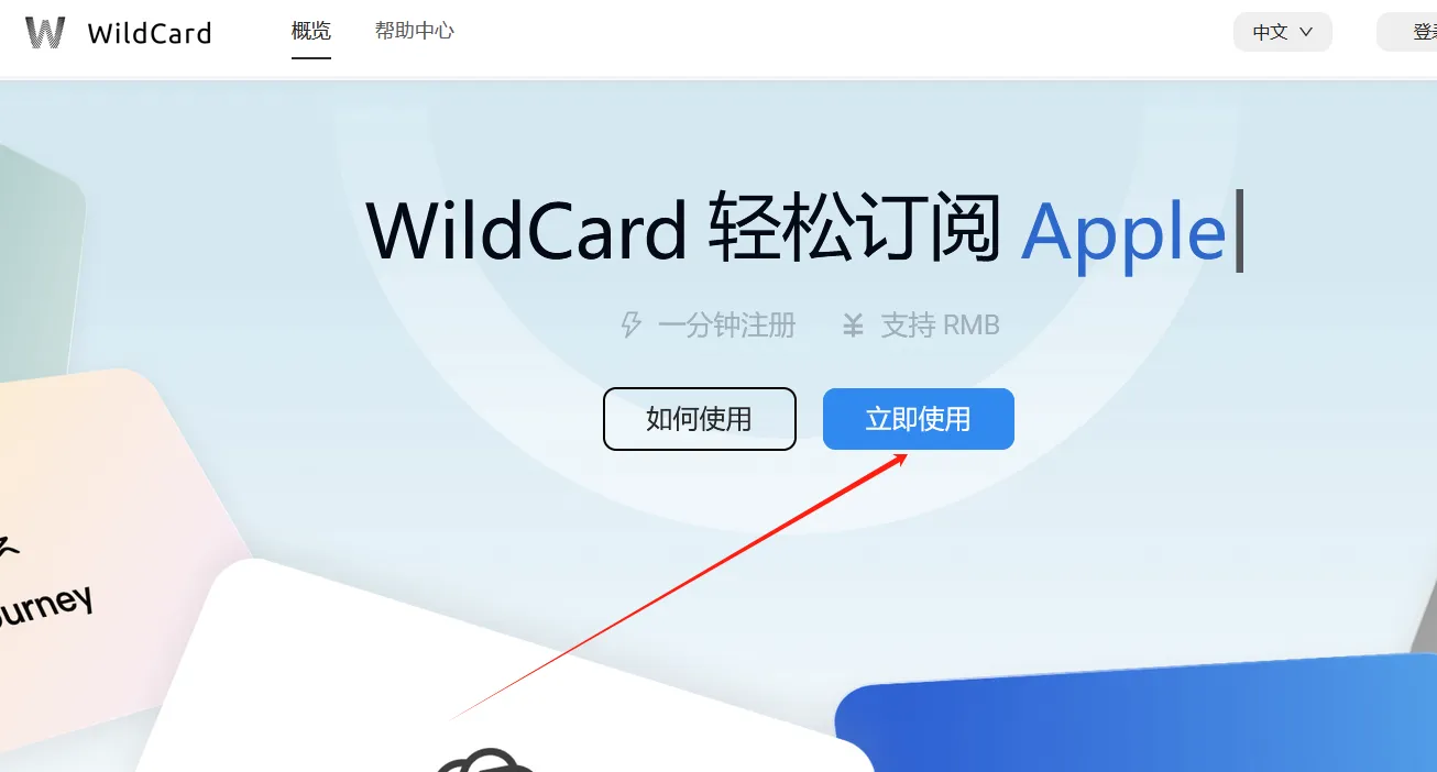 WildCard注册页面